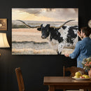 Texas Longhorn Bull Rustic Wall Art Canvas Print by MyGreatCanvas | Canvas Wall Art Prints | Photo Prints & Wall Decor