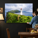 Coastal Lighthouse Wall Art Canvas Print, Cliffside Ocean by MyGreatCanvas | Canvas Wall Art Prints | Photo Prints & Wall Decor