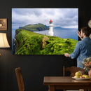 Cliffside Lighthouse Wall Art Canvas Print – Coastal by MyGreatCanvas | Canvas Wall Art Prints | Photo Prints & Wall Decor