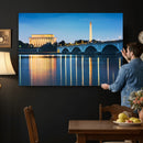 Washington DC Wall Art Canvas Print – Lincoln Memorial Night by MyGreatCanvas | Canvas Wall Art Prints | Photo Prints & Wall Decor