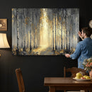 Abstract Birch Forest Wall Art Canvas Print – Modern Gold by MyGreatCanvas | Canvas Wall Art Prints | Photo Prints & Wall Decor
