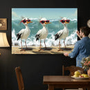 Funny Seagull Wall Art Canvas Print Beach Birds With by MyGreatCanvas | Canvas Wall Art Prints | Photo Prints & Wall Decor