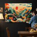 Yayoi Kusama Boho Mountain Landscape Large Wall Art, by MyGreatCanvas | Canvas Wall Art Prints | Photo Prints & Wall Decor