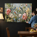 Vintage Birds and Flowers Wall Art Canvas Print, Botanical by MyGreatCanvas | Canvas Wall Art Prints | Photo Prints & Wall Decor