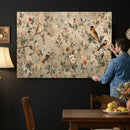 Vintage Birds and Flowers Wall Art Canvas Print, Botanical by MyGreatCanvas | Canvas Wall Art Prints | Photo Prints & Wall Decor