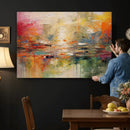Colorful Abstract Canvas Wall Art — Large Textured Oil by MyGreatCanvas | Canvas Wall Art Prints | Photo Prints & Wall Decor
