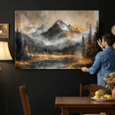 Mountain Lake Canvas Wall Art — Rustic Forest Landscape by MyGreatCanvas | Canvas Wall Art Prints | Photo Prints & Wall Decor