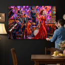 Jazz Band Canvas Wall Art — Jazz Club Singer Saxophone Print by MyGreatCanvas | Canvas Wall Art Prints | Photo Prints & Wall Decor