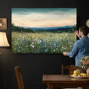 Wildflower Meadow Oil Painting Canvas — Daisy Lavender by MyGreatCanvas | Canvas Wall Art Prints | Photo Prints & Wall Decor