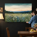 Wildflower Meadow Oil Painting Canvas — Daisy Lavender