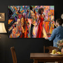 African American Jazz Singer Canvas Art — Red Dress Black by MyGreatCanvas | Canvas Wall Art Prints | Photo Prints & Wall Decor