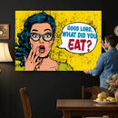 Pop Art Print Bathroom Sign Wall Art Canvas Print — Funny by MyGreatCanvas | Canvas Wall Art Prints | Photo Prints & Wall Decor