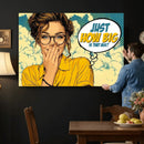 Pop Art Print Bathroom Sign Wall Art Canvas Print — Funny by MyGreatCanvas | Canvas Wall Art Prints | Photo Prints & Wall Decor
