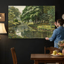 Forest Stream Canvas Wall Art, Peder Monsted A Forest Stream by MyGreatCanvas | Canvas Wall Art Prints | Photo Prints & Wall Decor