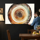 Natural Wood Slice Wall Art Canvas Print, Tree Ring Wall by MyGreatCanvas | Canvas Wall Art Prints | Photo Prints & Wall Decor