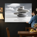 Zen Stone Wall Art Canvas Print, Balanced Rock Stack Framed by MyGreatCanvas | Canvas Wall Art Prints | Photo Prints & Wall Decor