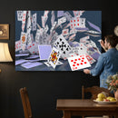 Playing Cards Canvas Wall Art | Casino Game Room Decor, by MyGreatCanvas | Canvas Wall Art Prints | Photo Prints & Wall Decor