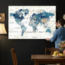 Watercolor World Map Canvas Wall Art Print – Abstract by MyGreatCanvas | Canvas Wall Art Prints | Photo Prints & Wall Decor