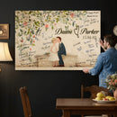 Wedding Guest Book Alternative Wall Art Canvas Print, Personalized Wedding Signature Poster, Custom Couple Photo Guestbook Canvas by MyGreatCanvas | Canvas Wall Art Prints | Photo Prints & Wall Decor