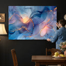 Colorful Abstract Canvas Wall Art Print, Vibrant Popup Color Art Print