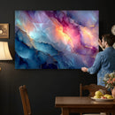 Colorful Abstract Canvas Wall Art Print, Vibrant Popup Color Art Print