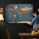World Map Canvas Wall Art Canvas Print by MyGreatCanvas | Canvas Wall Art Prints | Photo Prints & Wall Decor