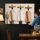 Mexican Wall Art Canvas Print, Southwestern Sombrero Poncho Painting, Neutral Earthy Boho Decor, Fiesta Living Room Art, Impasto Style Print by MyGreatCanvas | Canvas Wall Art Prints | Photo Prints & Wall Decor