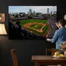 Chicago Cubs Baseball Team Print - Wrigley Field Stadium