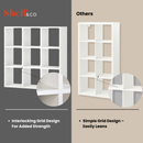 8 Cube Storage Shelf – Sturdy, Customizable Bookshelf & Cube Organizer BOON Cube Storage Shelf Combo 2/2x2