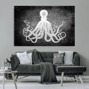 Black White Octopus Wall Art Canvas Print by MyGreatCanvas | Canvas Wall Art Prints | Photo Prints & Wall Decor