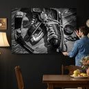 Old Pair of Mens Skates Wall Art Canvas, Men Skates Wall Art