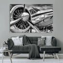 Vintage Antique Airplane Wall Art Canvas Print