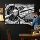 Vintage Antique Airplane Wall Art Canvas Print