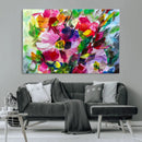 Oil Flower Abstract Canvas Print by MyGreatCanvas | Canvas Wall Art Prints | Photo Prints & Wall Decor