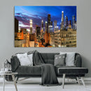 Los Angeles Night Wall Art Canvas Print