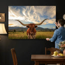 Texas Longhorn Canvas Wall Art – Majestic Triptych Animal by MyGreatCanvas | Canvas Wall Art Prints | Photo Prints & Wall Decor