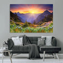Mountain and Spring Wall Art Canvas Print