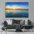 Blue Sky and Beach Wall Art Canvas Print