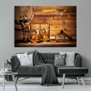 Rustic Whiskey and Barrel Canvas Print by MyGreatCanvas | Canvas Wall Art Prints | Photo Prints & Wall Decor