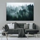 Misty Forest Wall Art – Serene Green Landscape Canvas Print, by MyGreatCanvas | Canvas Wall Art Prints | Photo Prints & Wall Decor