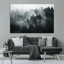 Foggy Forest Wall Art Canvas Print | 3 Panel Large Misty by MyGreatCanvas | Canvas Wall Art Prints | Photo Prints & Wall Decor