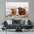 Longhorn Cattle Wall Art Canvas Print, Framed Farmhouse by MyGreatCanvas | Canvas Wall Art Prints | Photo Prints & Wall Decor
