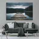 Wooden Bridge Near Lake Wall Art Canvas Print by MyGreatCanvas | Canvas Wall Art Prints | Photo Prints & Wall Decor