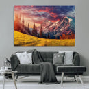 Mountain and Daylight Red Sunset Wall Art Canvas Print by MyGreatCanvas | Canvas Wall Art Prints | Photo Prints & Wall Decor