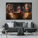 Wine and Barrels Wall Art Canvas Print by MyGreatCanvas | Canvas Wall Art Prints | Photo Prints & Wall Decor