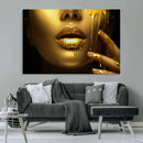 Gold and Women Wall Art Canvas Print by MyGreatCanvas | Canvas Wall Art Prints | Photo Prints & Wall Decor