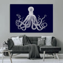 Blue Octopus Wall Art Canvas Print by MyGreatCanvas | Canvas Wall Art Prints | Photo Prints & Wall Decor
