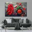 Red Pepper Kitchen and Restaurant Wall Wall Art, Red Pepper by MyGreatCanvas | Canvas Wall Art Prints | Photo Prints & Wall Decor