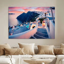 Greece Santorini Wall Art Landscape Canvas Print