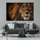 Mighty Lion Wall Art Canvas Print – Majestic Animal Portrait